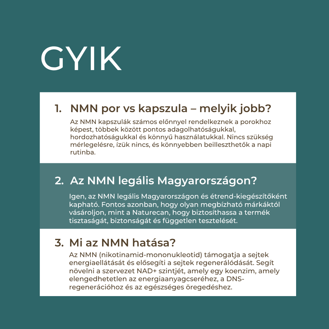 nmn adagolás