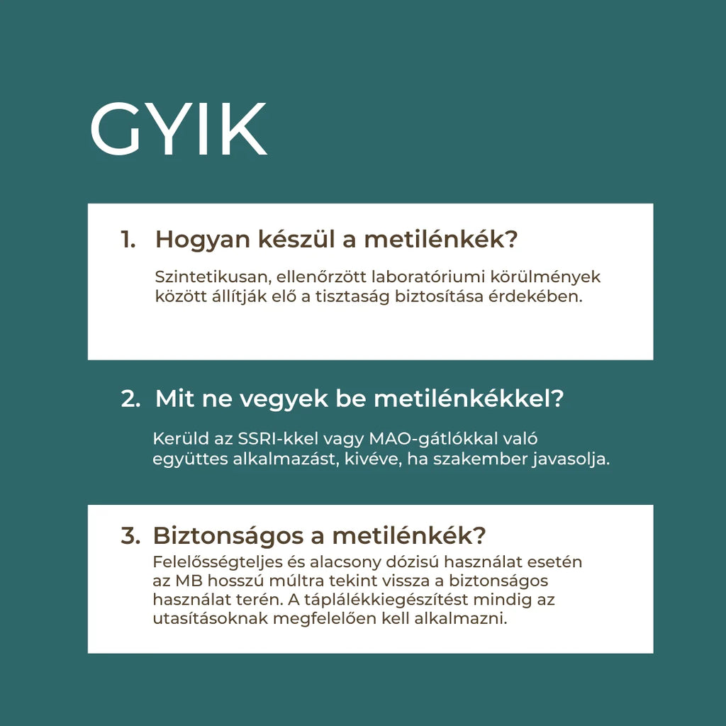 metilénkék hatása