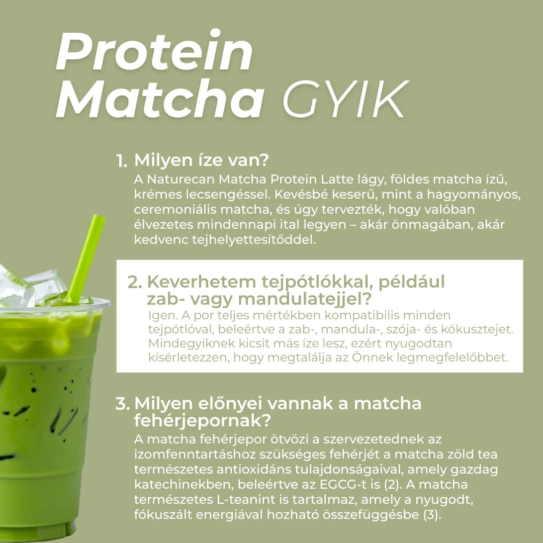 fehérjés matcha