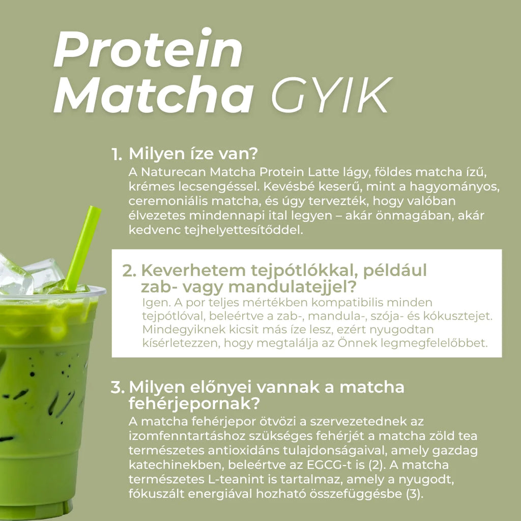 fehérjés matcha
