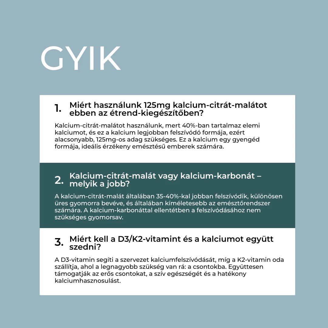 kalcium citrát felszívódása