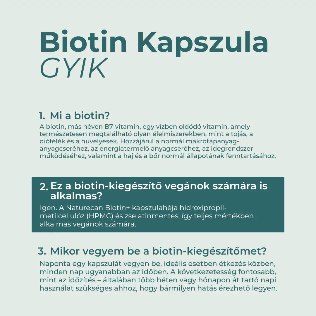biotin tabletta