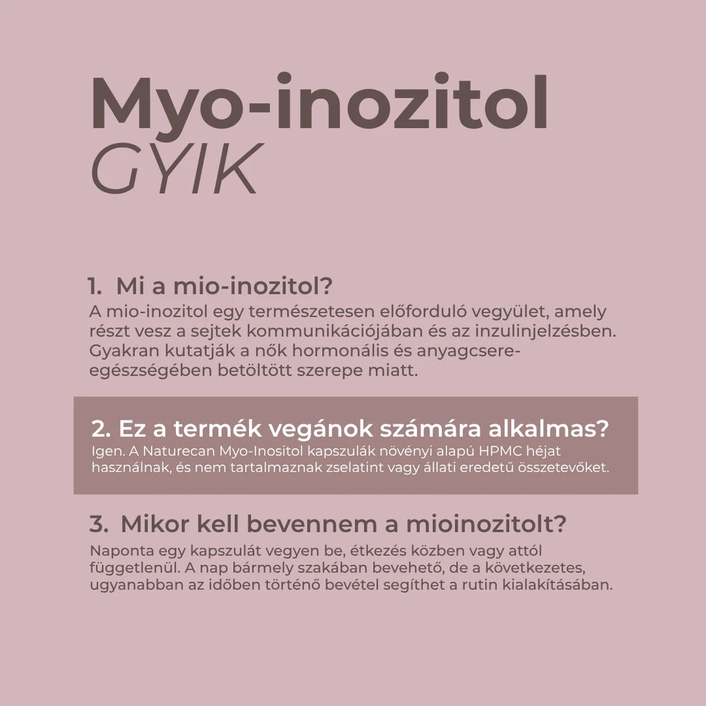 mio inozitol vélemény